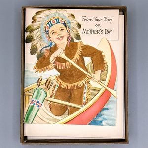 Vintage 50s 60s Mother's Day Norcross Cards 5pc